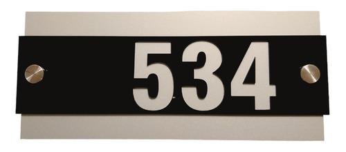 Placa Decorativa Numeros De Casa 13x30cm Hasta 5 Numeros Mb1