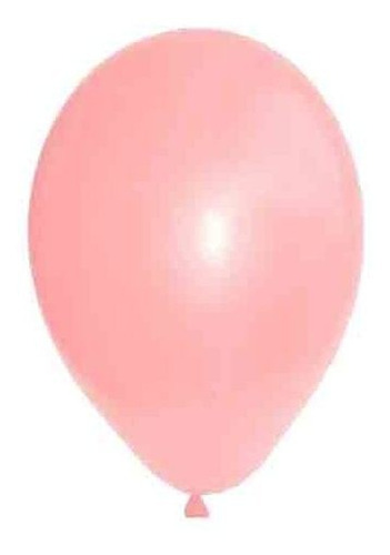 Balão Bexiga Cor Liso 8 Polegadas 20cm C/ 50 Uni. Happy Day Cor Rosa Bebe Candy