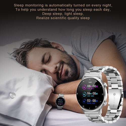 Imagen 4 de 7 de Lige Reloj Deportivo Con Bluetooth Impermeable Para Hombre