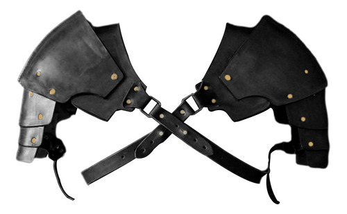 2 Hombro Medieval Pauldron Pirate Steampunk Para Negro