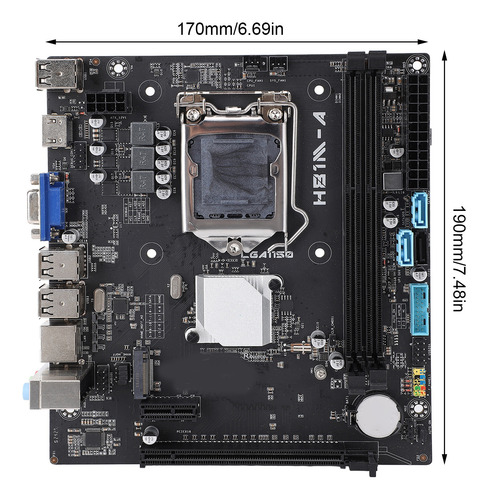 Placa Madre H81m A Mining Para Lga1150 Atx Ddr3 Serial Ata3.