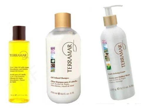 Aceite Oleo+shampoo+crema Rizos Gran Kit