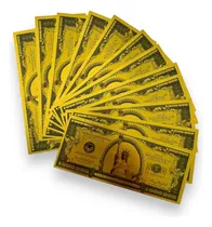 Comprar 100 Billetes Dorados Abundancia Billetera Buena Suerte