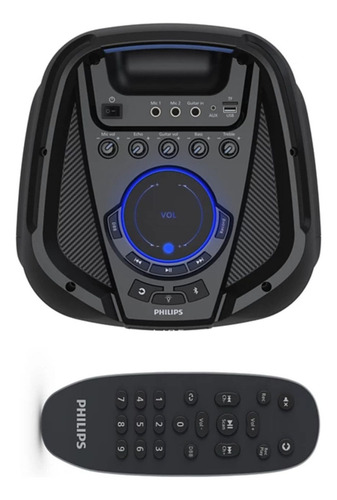 Caixa De Som Party Speaker Philips Bluetooth 1300w 127/220V Cor Preto 127/220V - Excelente (Recondicionado)