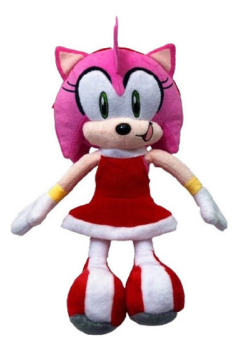 Muñeco De Peluche Sonic Amy Rose 31cm Unisex Hipoalergénico