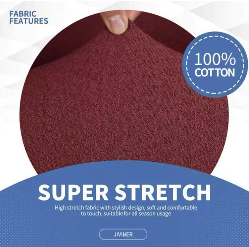 Imagen 3 de 3 de Funda De Silla 2 Pack Tela Alta Elasticidad