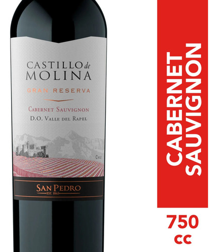 Vino Castillo De Molina G. Reserva Cabernet Sauvignon 750cc