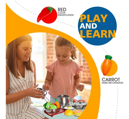 28pcs Pretend Play Juguetes De Cocina, Juego De Cocina ...
