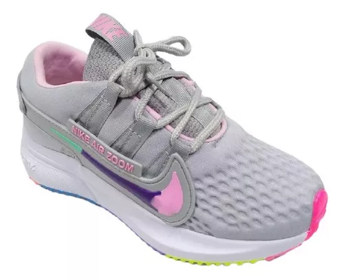 global Modernización Deshabilitar Zapatos Nike Air Max Zoom Damas Fashion Gris Rosa Goma Blan | MercadoLibre