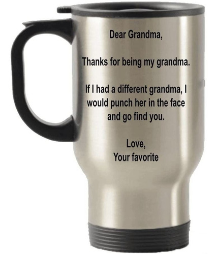 Dear Grandma, Gracias Por Ser Mi Abuela Regalo Idea Acero In