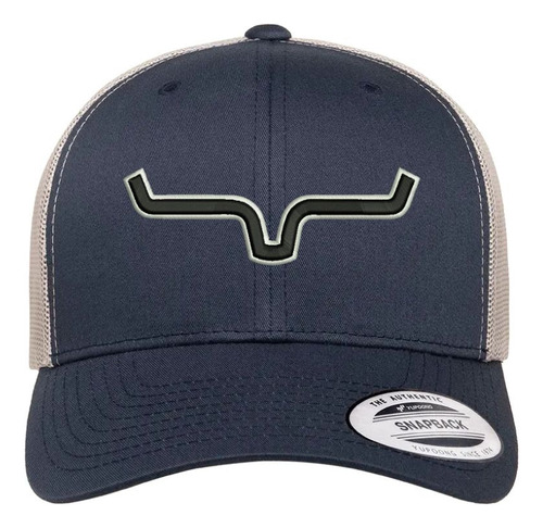 Gorras Kimes Ranch Hooey Ariat Vaqueras Yupoong Trucker 3d Azul/plata Ajustable Lisa