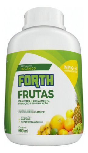 Fertilizante Adubo Forth Frutas 500ml Concentrado Rende