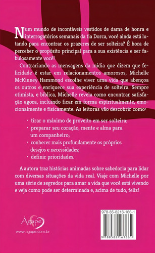 Determinada, solteira e feliz, de Hammond, Michelle McKinney. Editorial Ágape, capa mole em português, 2017