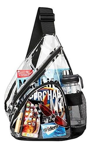 Hulisen Clear Pvc Sling Bag Stadium Aprobado, Mochila 3cs54