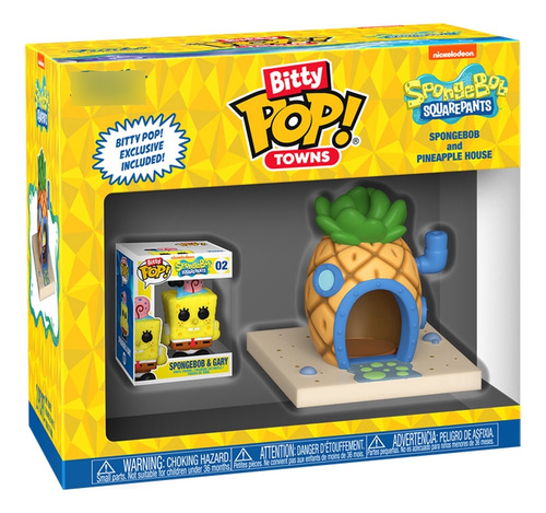Funko Bitty Pop Bob Esponja Calça Quadrada & Casa Do Abacaxi