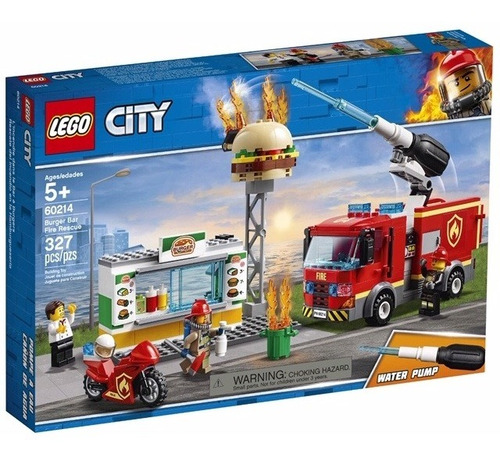 Lego City Burger Bar Fire Rescue 60214 Nuevo