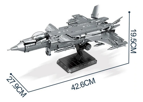 Set Bloques Para Armar Avión Helicóptero Militar +650 Piezas