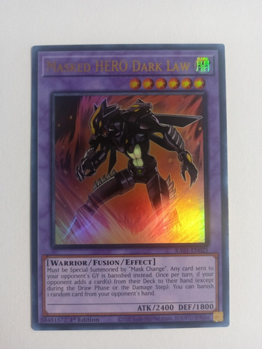 Masked Hero Dark Law - Ultra Rare    Ra01