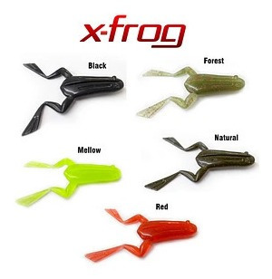 Kit 2 Iscas Soft X Frog Monster 3x Sapinho Cor Red +3 Anzóis