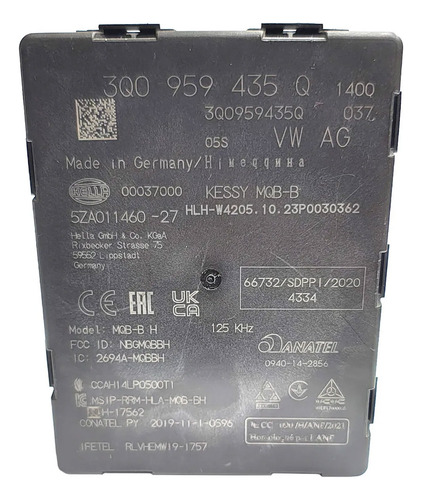 Módulo De Comando Sistema Keyless Vw Taos T-cross 3q0959435q