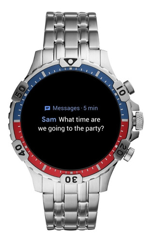 Imagen 1 de 10 de Smartwatch Display Fossil Caballero Garret Hr