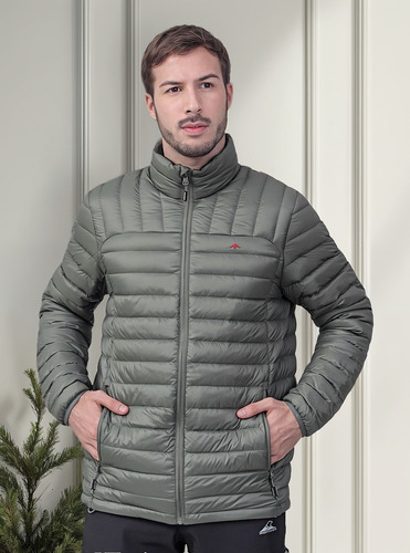 Campera Montagne Lando Inflable Pluma Duvet Hombre