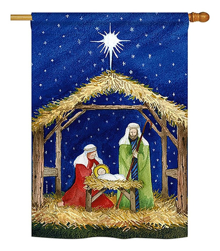 ~? Breeze Decor H114214 Jesus Winter Natividad Decorative Ve