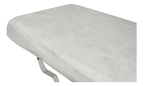 10un Lençol Hosp Descartavel C/ Elástico - Polar Fix Cor Branco Desenho Do Tecido Liso