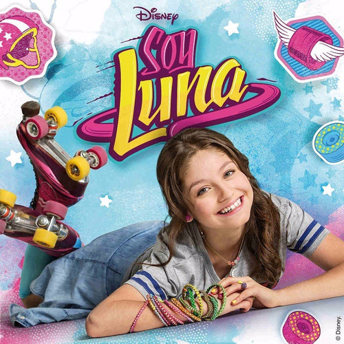 Combo Kit Soy Luna Patines Con 6 Protecciones Para Caidas