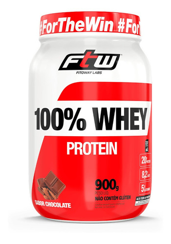 100% Whey Protein Pote 900g - Whey Protein Concentrado Ftw