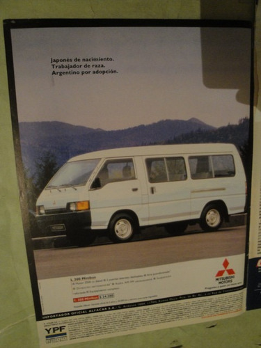 Publicidad Mitsubishi L 300 Minibus Año 1997