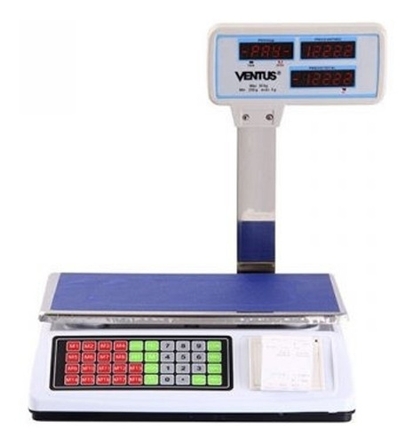 Balanza Digital 50kg Con Impresora Tickets Ventus / Ferrenet