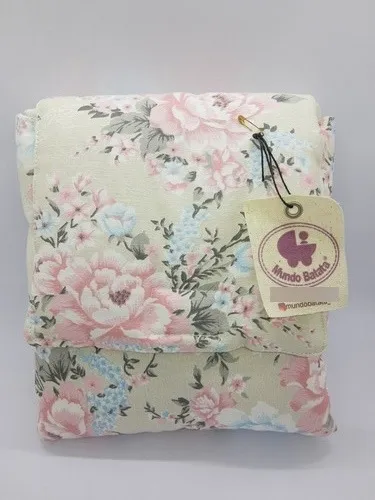 Cambiador De Bebe Portátil Plegable Bolso Flores Grandes