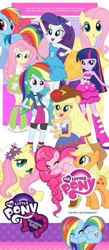Kit Imprimible Candy Bar My Little Pony Equestria Girls Mas