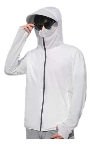 Par De Sudadera Uv Upf 50+ Con Cierre Y Protección Solar