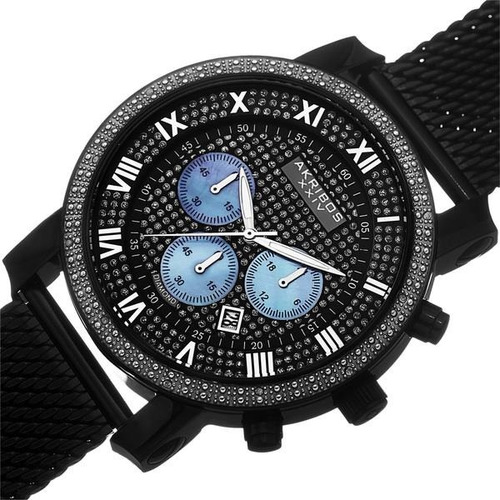 Reloj Akribos Xxiv Para Hombre Ak713bk Tablero Color Negro