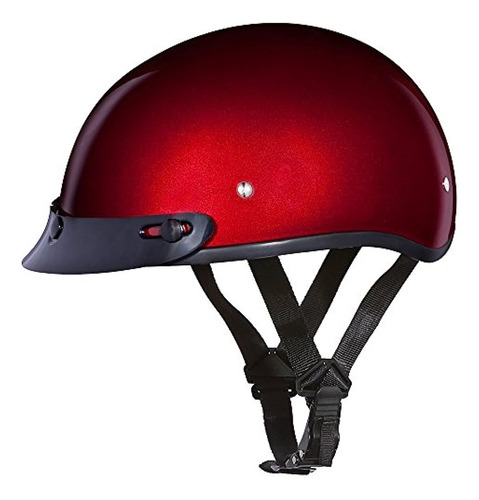~? Casco De Motocicleta Daytona Helmets Half Skull Cap - Apr