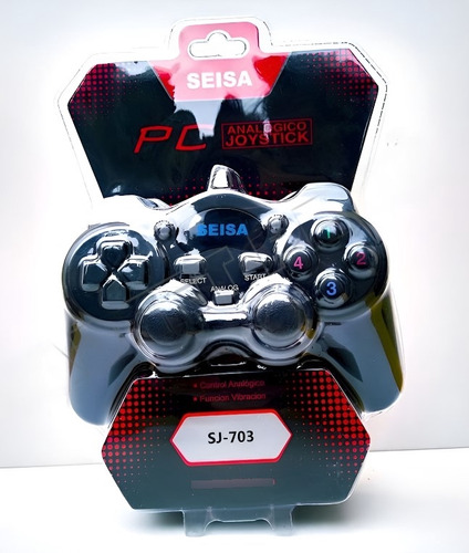 Mando Joystick Pc Steam Analogo Vibracion 1.8 Metros Seisa