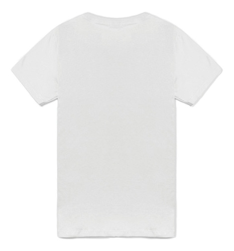 Imagem 2 de 2 de Camiseta Básica Lisa - Modelagem Antiga Preto, Branco, Listr