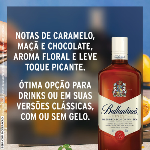 Whisky Escocês Finest 1 Litro Ballantine's