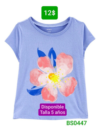 Blusa Para Niña 5 Años Bs0447