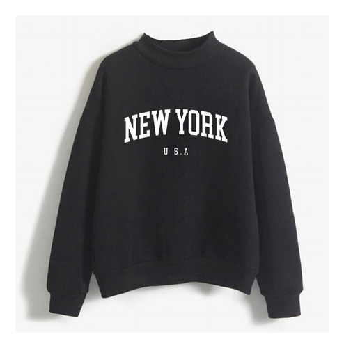 Jersey Estampado Con Cuello Redondo Para Mujer