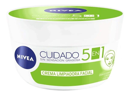 Crema Nivea Cuidado Facial Efecto Mate 5 En  1 Bambú - 375ml Tipo De Piel Grasa