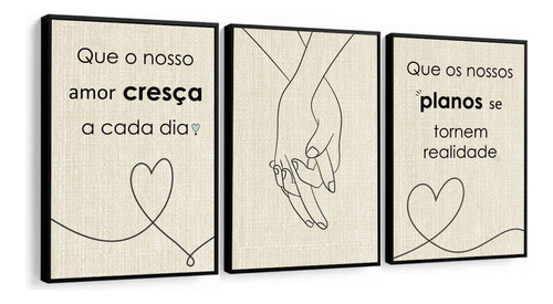 Quadro Decorativo Moderno Para Quarto De Casal Luxo Moldura