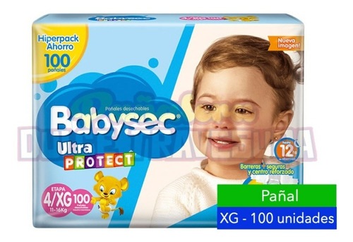 Pañal Babysec Etapa 4 Xg X100 Ultr - Unidad a $1395