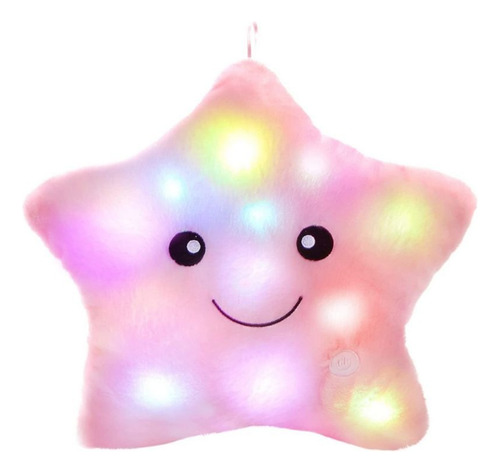 Estrella Luminosa Almohada Cojin Peluche Con Luz