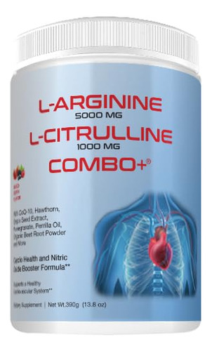 Mezcla De L-arginina 5000 Mg Y L-citrulina 1000 Mg, Complejo