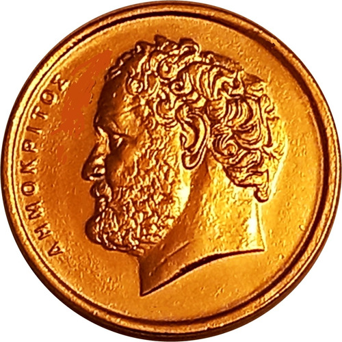 Grecia Moneda 10 Dracmas Año 1978 Con Oro 24k - Demócrito