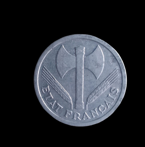 Moneda Francia Segunda Guerra Mundial 2 Francs 1943