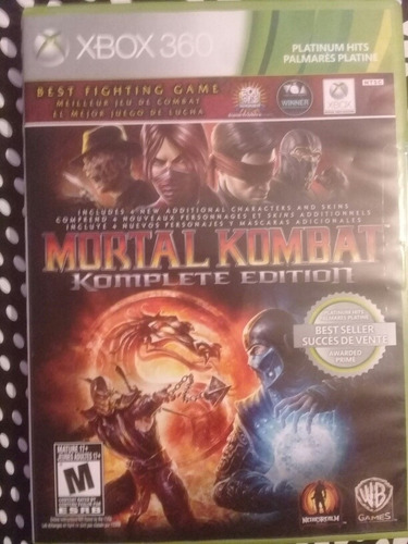 Mortal Combat Komplete Edition  Xbox 360 Como Nuevo